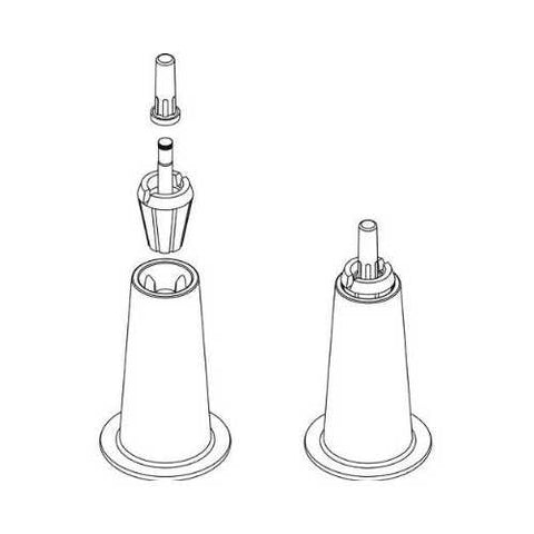 Image of Set of 6 - High Rise Bed Frame Glides / Legs - Raise Bed Frame 10-inches