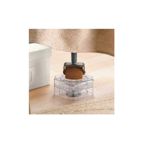 Image of Clear Bed Risers - Set of 8 - Stack-able Interlocking Design