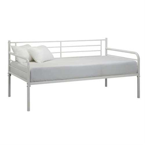 Image of Twin size Contemporary White Metal Daybed Frame