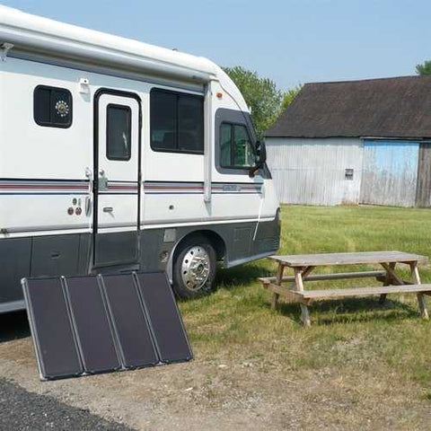 Image of 60-Watt Solar Panel Charging Kit with Charge Controller & Inverter