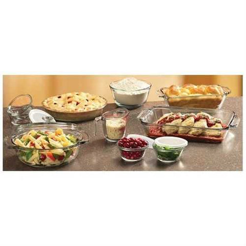 Image of 15-Piece Glass Bakeware Set - Dishwasher Oven Microwave & Freezer Safe