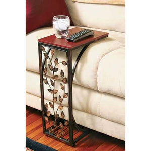 Leaf Scroll Side Sofa Tray Snack Table