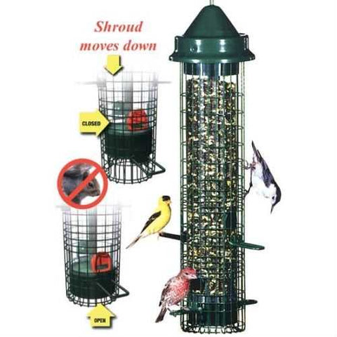 Image of Squirrel-proof Bid Feeder - Hold 1.4 Quarts of Bird Seed