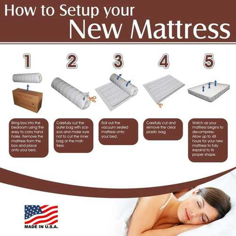 Image of Queen size 7-inch Innerspring Mattress - Made in USA