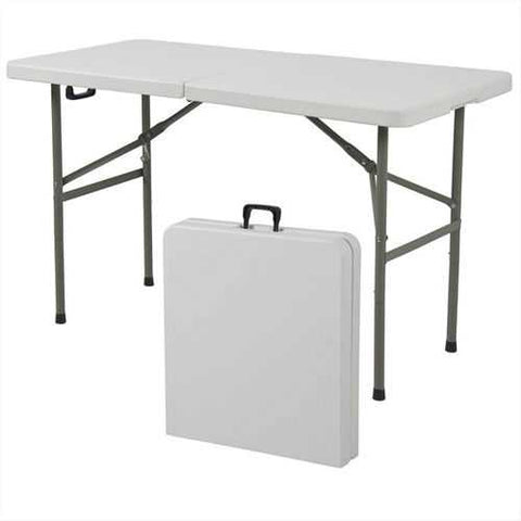 Image of Multipurpose 4-Foot Center Folding Table with Carry Handle