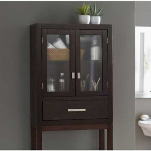 Espresso Modern Bathroom Over the Toilet Space Saver Cabinet