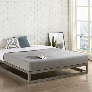 Full size Heavy Duty Modern Low Profile Metal Platform Bed Frame