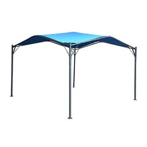 Outdoor Patio Garden 12 x 12 Ft Gazebo with Blue Waterproof Canopy