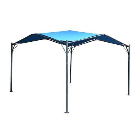 Image of Outdoor Patio Garden 12 x 12 Ft Gazebo with Blue Waterproof Canopy