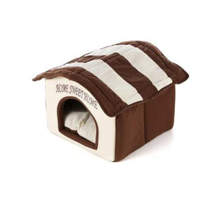 Home Sweet Home Dog Dome Dog Bed - Machine Washable