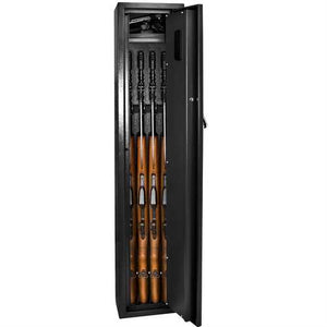 Fingerprint Recognition Rifle Gun Safe with 2 Back up Keys and Floor Anchors Points