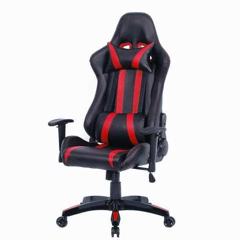 Image of Black Red Racing Stripe High Back Reclining Gaming Computer Office Chair