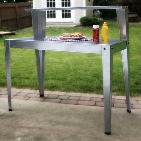 Image of 24 x 44 inch Galvanized Steel Top Utility Table Workbench Potting Bench