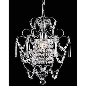 Elegant Chrome Crystal Chandelier