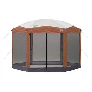 Instant 12ft x 10Ft Hexagon Screened Canopy Gazebo with Removable Insect Screen