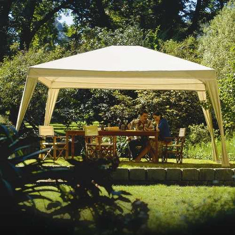 Image of 12Ft x 10Ft Folding Gazebo with Carry Bag in Camel