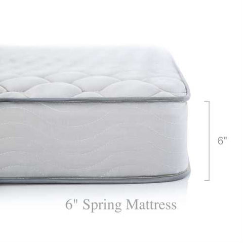 Image of California King 6-inch Thick Innerspring Mattress with Quilted Cover - Medium Firm