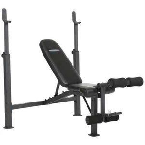 Steel Frame Weight Bench with Adjustable Height Bar Chest Press Military Incline Decline