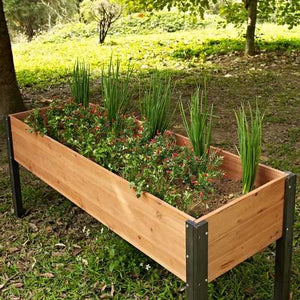 Elevated Outdoor Raised Garden Bed Planter Box - 70 x 24 x 29 inch High