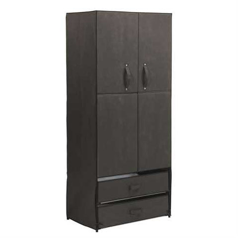 Image of Durable Steel Frame Wardrobe with Canvas Sides