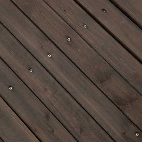 Image of Dark Brown Stain 8-Ft Fir Wood Garden Bridge with Hand Rails