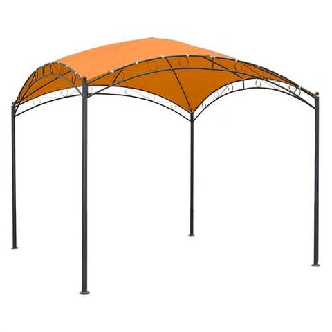 Image of 10Ft x 10Ft Dome Top Gazebo Shade Tent Bronze Terra Cotta