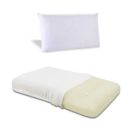 Image of Queen size Ventilated Memory Foam Pillow with Cover - Medium Firm