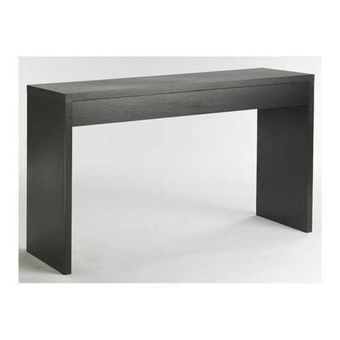 Image of Contemporary Espresso Black Wood Grain Sofa Table Living Room Console Table