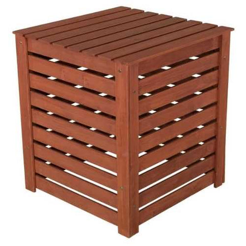 Image of Outdoor 90 Gallon Solid Wood Compost Bin with Brown Finish