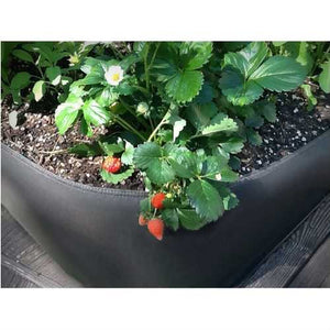 Modern 3-Ft x 6-Ft Raised Garden Bed Planter in UV Resistant Non-Woven Air Flow Plastic