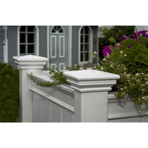 Image of Elevated Planter Raised Grow Bed in White Vinyl