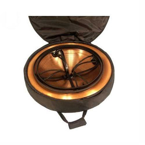 Copper Fire Pit with Folding Stand Spark Screen and Carrying Case