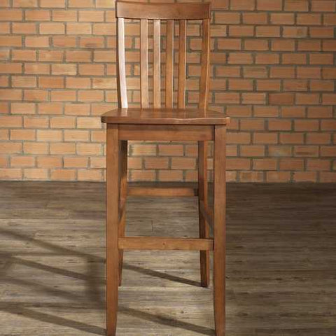 Image of Set of 2 - Solid Hardwood 30-inch BarStool in Classic Cherry Finish Wood