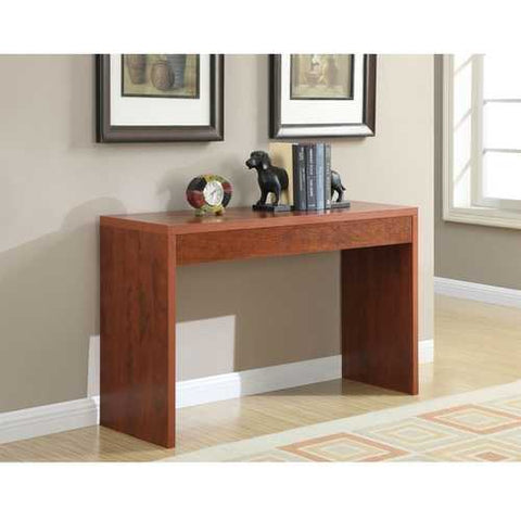 Image of Cherry Finish Sofa Table Modern Living Room Console Table