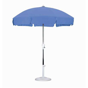 7.5 Foot Patio Umbrella with Push Button Tilt in Royal Blue Olefin