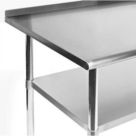 Image of Heavy Duty 72 x 24 inch Stainless Steel Kitchen Restaurant Prep Work Table