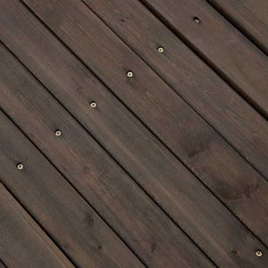 Dark Brown Stain 6-Ft Fir Wood Garden Bridge