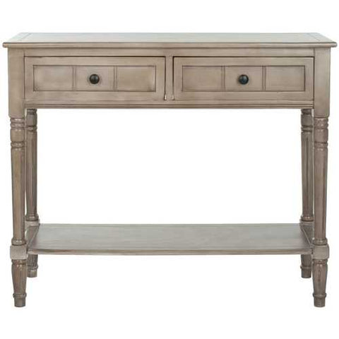 Image of Console Accent Table Traditional Style Sofa Table in Distressed Cream