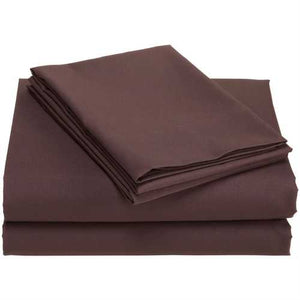 Full size 100% Super Soft Microfiber Sheet Set in Chocolate Brown