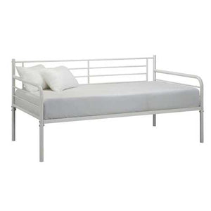 Twin size Contemporary White Metal Daybed Frame