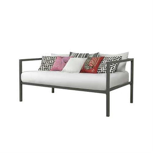 Twin size Contemporary Grey Metal Daybed Frame