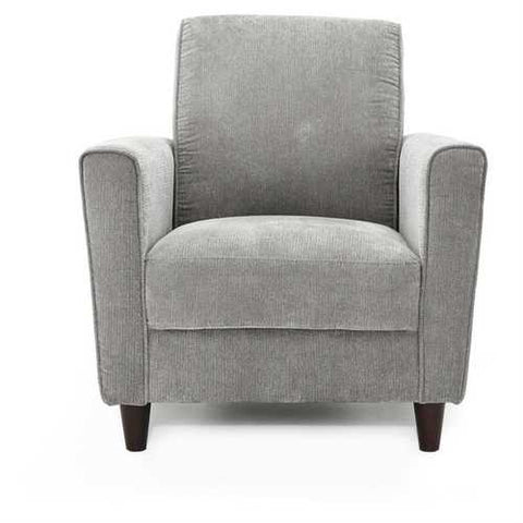 Image of Modern Upholstered Arm Chair with Premium Foam Cushion Seating in Charcoal