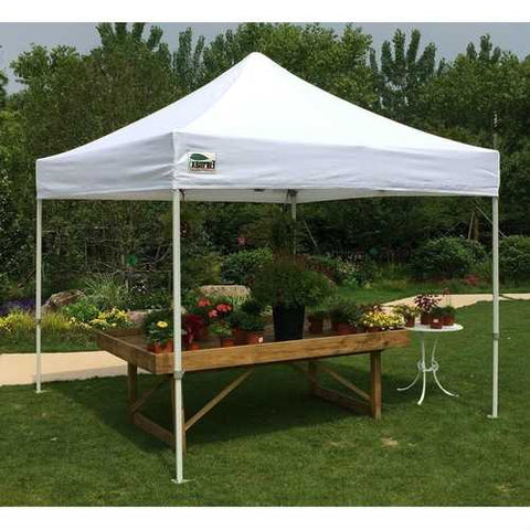 Image of Outdoor Pop Up 10 x 10 Ft Gazebo with White Canopy