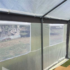 Outdoor Garden 8 x 10 Ft Greenhouse with Steel Frame and White PE Cover