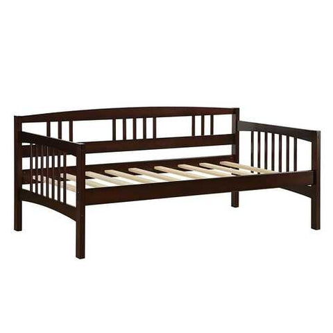 Image of Twin size Day Bed in Espresso Wood Finish - Trundle Not Included