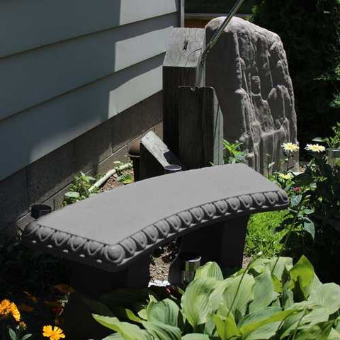 Image of Lightweight Granite Resin Outdoor Garden Bench