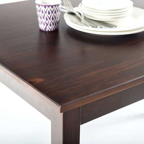 Image of Classic 45 x 28 inch Wooden Dining Table in Espresso Finish