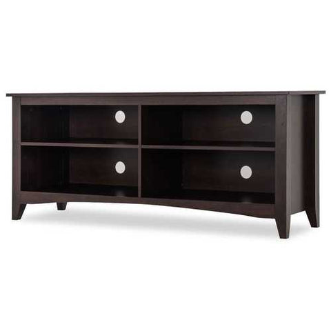 Image of Contemporary TV Stand for up to 60-inch TV in Espresso Finish