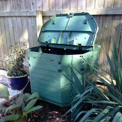 Image of Heavy Duty Plastic 32-Cubic ft. Home Compost Bin Compooster