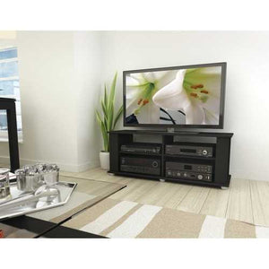 Contemporary Black TV Stand - Fits up to 54-inch TVs